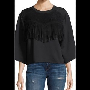 Current/Elliott Real Suede Popover